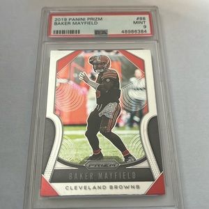 2019 Panini Donruss Optic Baker Mayfield #88 PSA 9